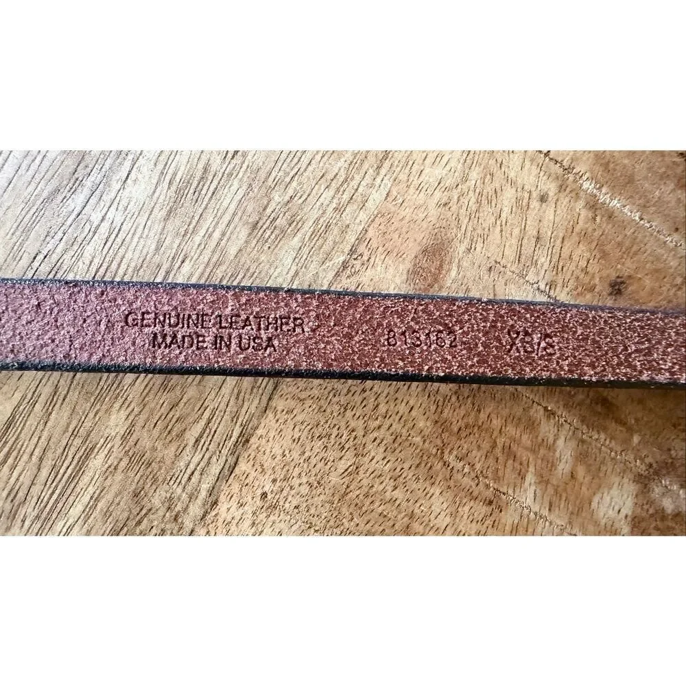 Banana Republic Metallic Leather Skinny Belt Knot Style Pewter Silver